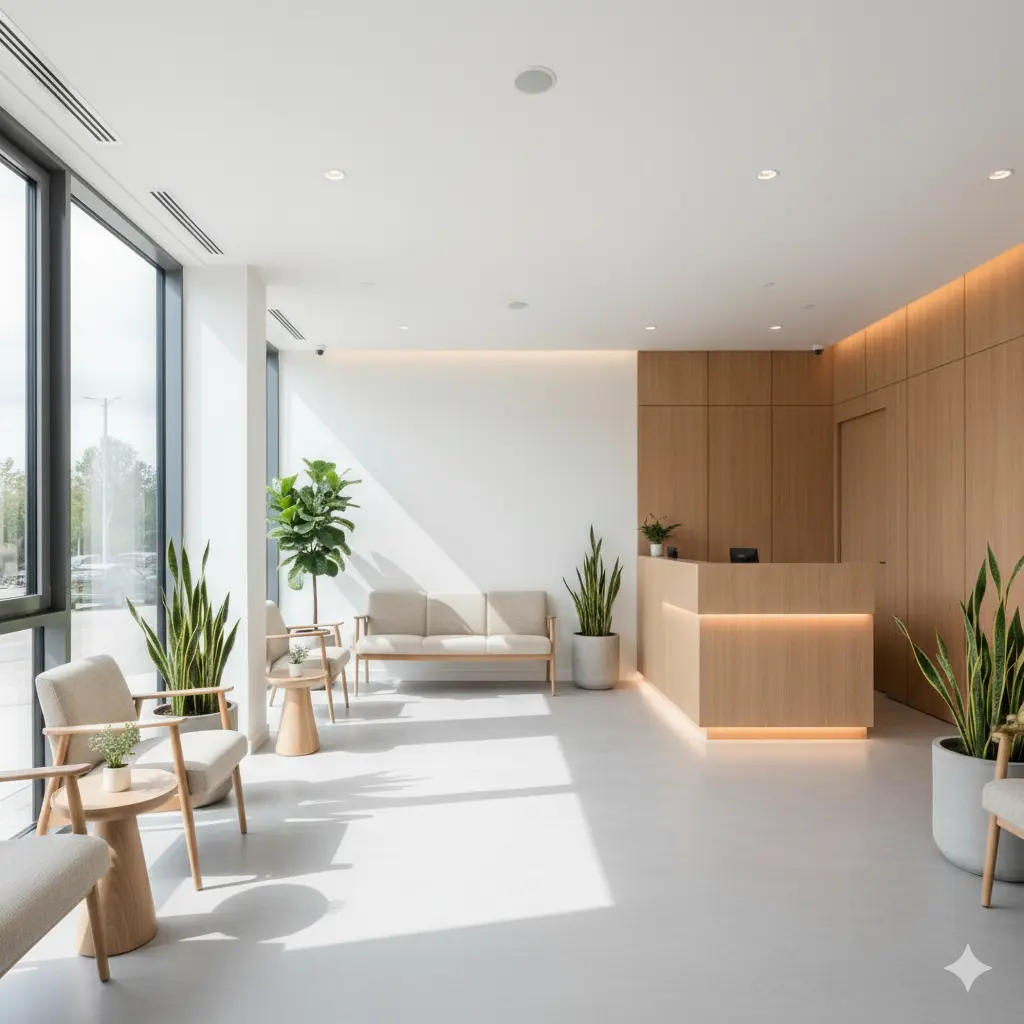 Welcoming reception area